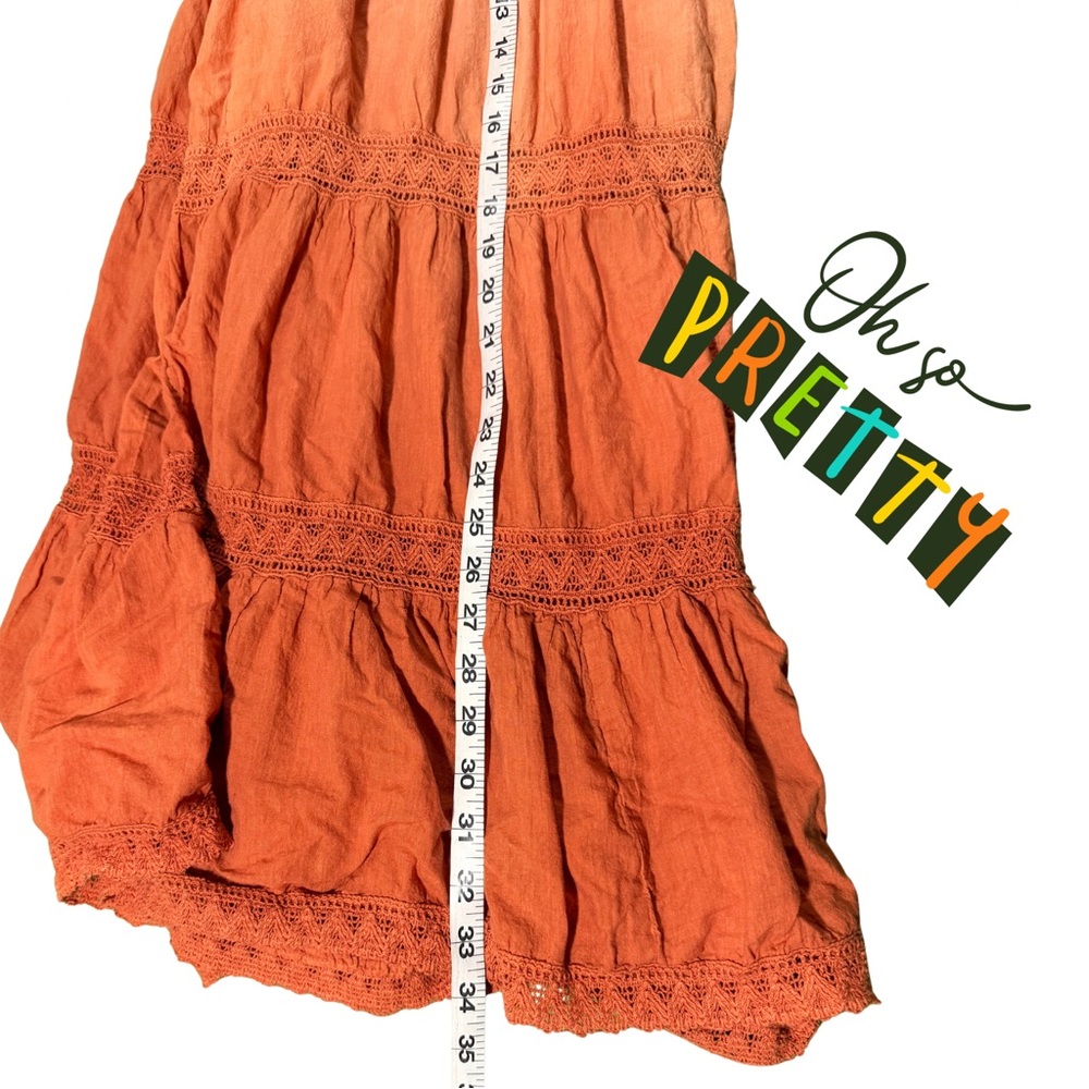 Raya Sun Peach Cotton Skirt
